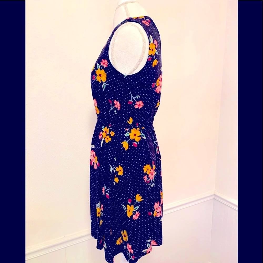 Black floral dress